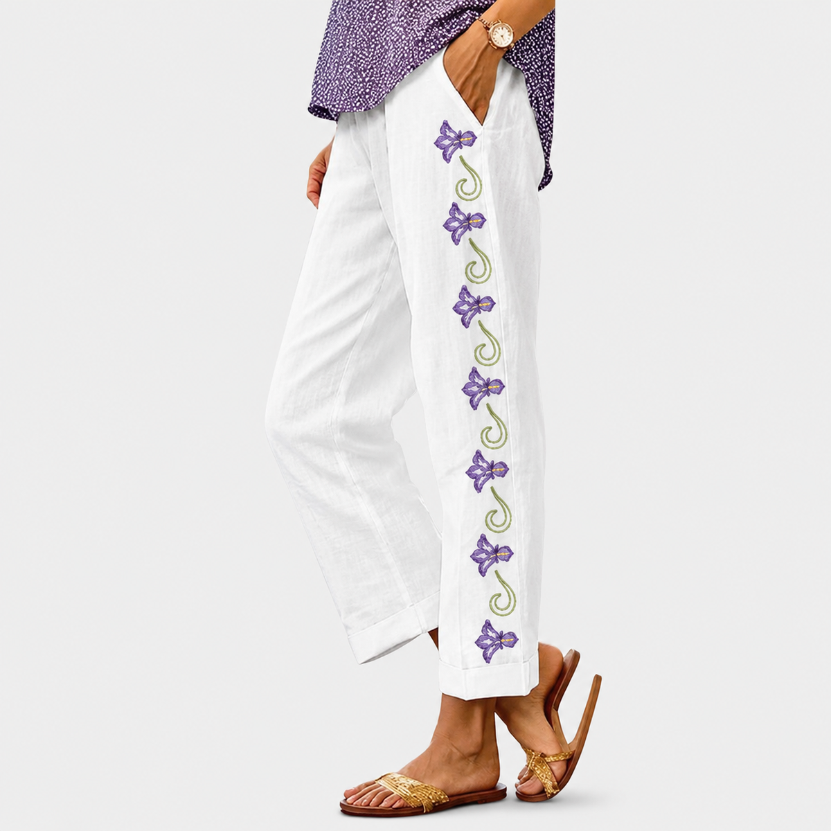 Pantalones sin cordones para mujer
