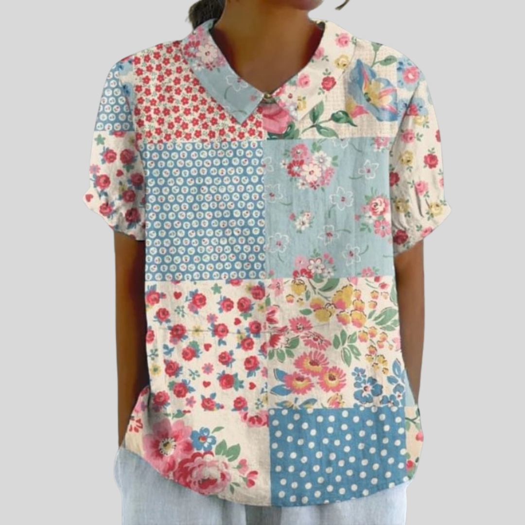 Noémie | Blusa vintage de retazos