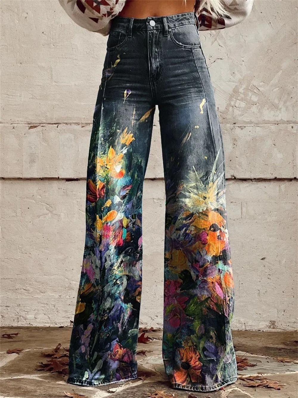 Brooklyn™ - Pantalones de pierna ancha de talle alto