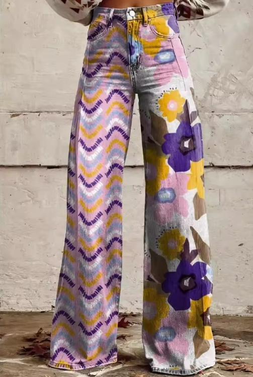 Isadora - Pantalones florales de primavera