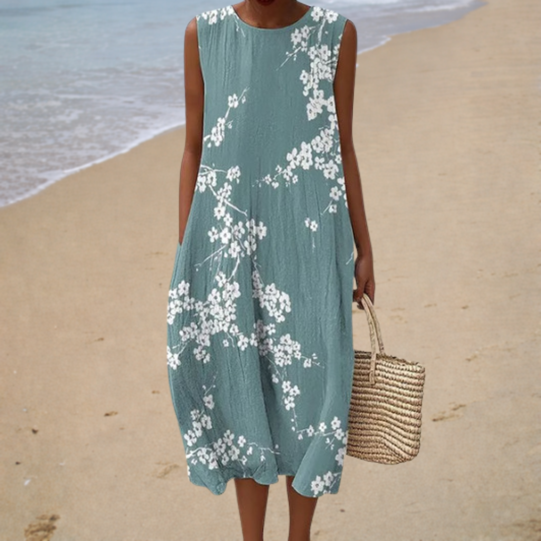 Cómodo vestido de verano sin mangas