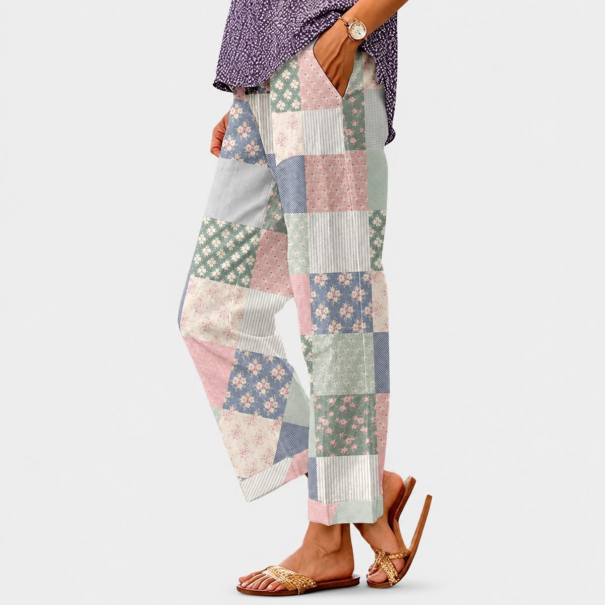 Pantalones casuales bohemios para mujer