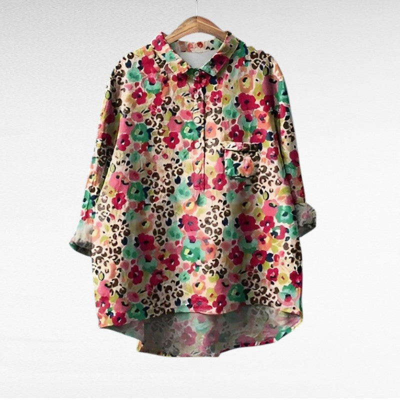 Marjolaine | Blusa floral retro
