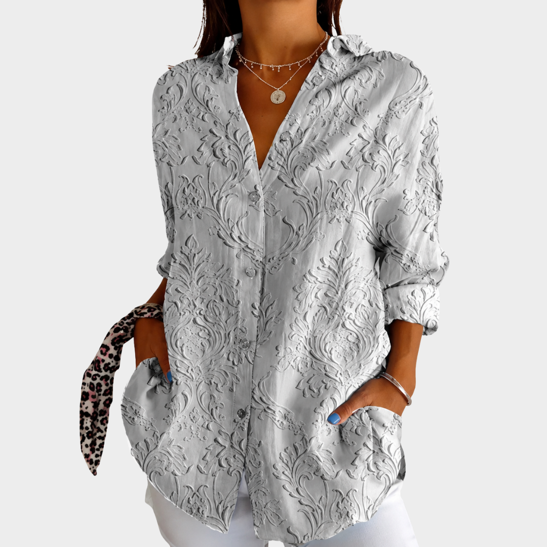 Blusa ligera con estampado colorido