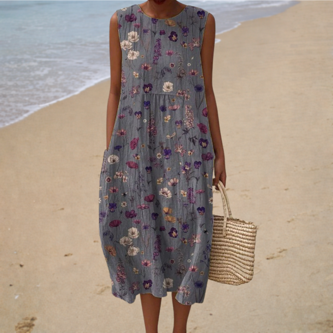 Cómodo vestido de verano sin mangas