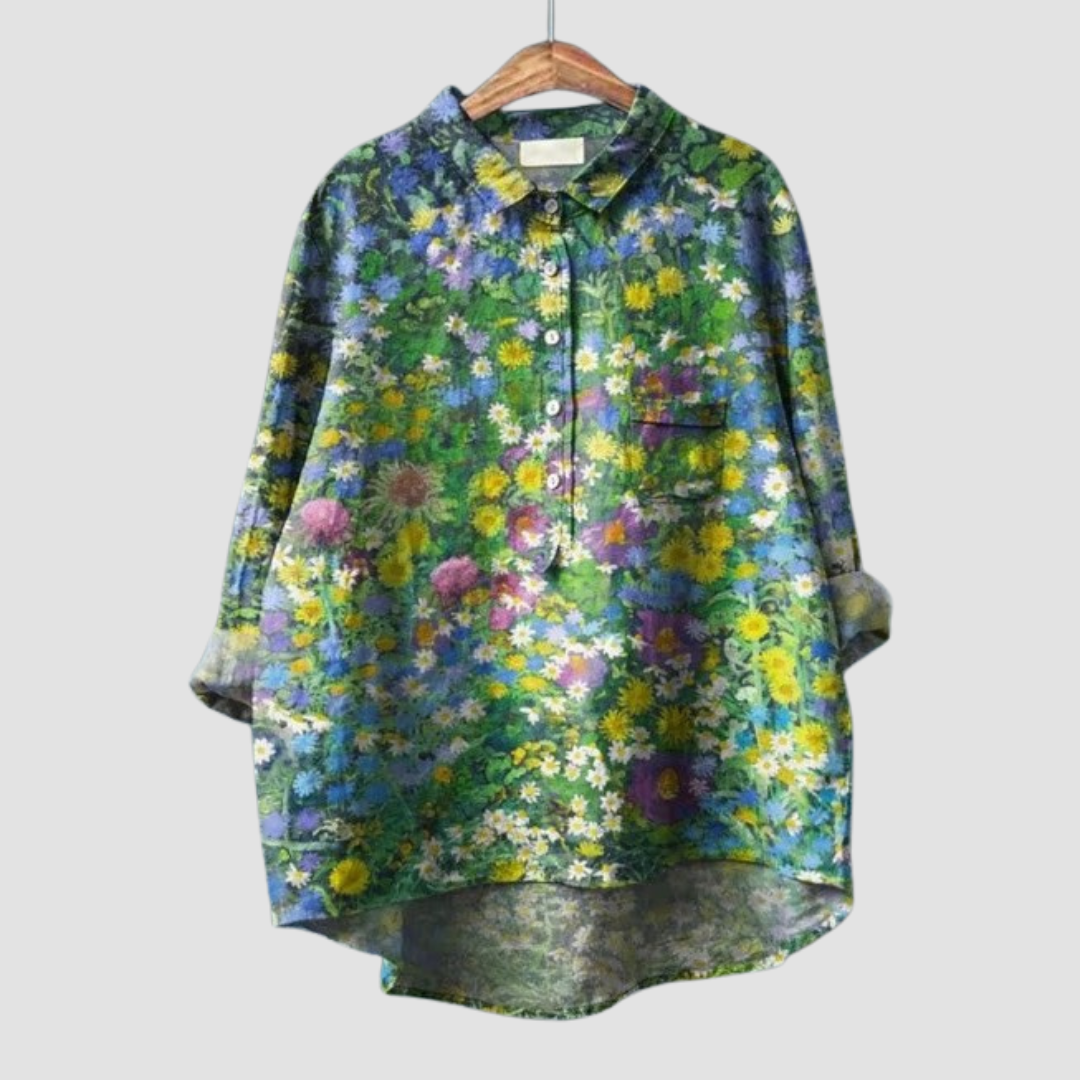 Blandine | Blusa floral brillante