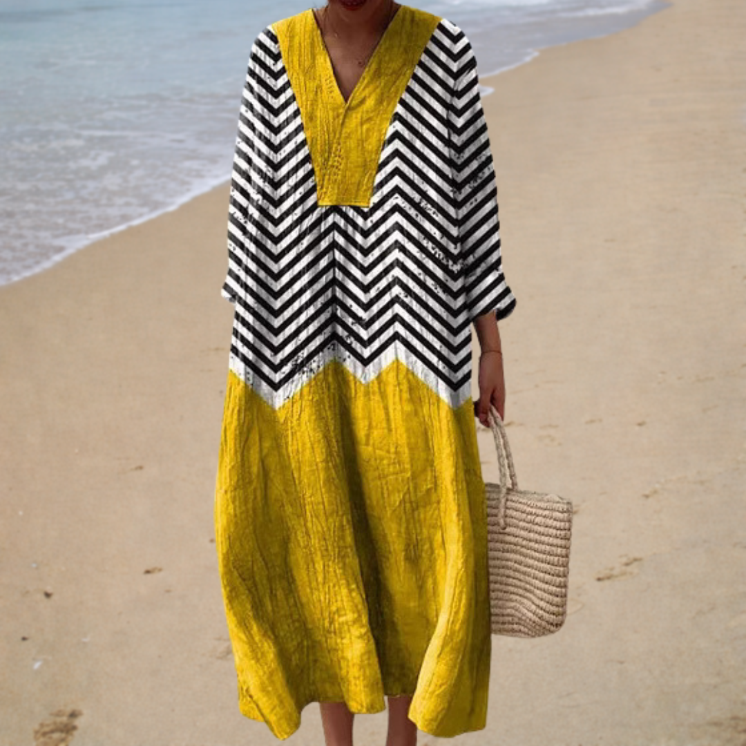 Vestido de verano estampado que resalta