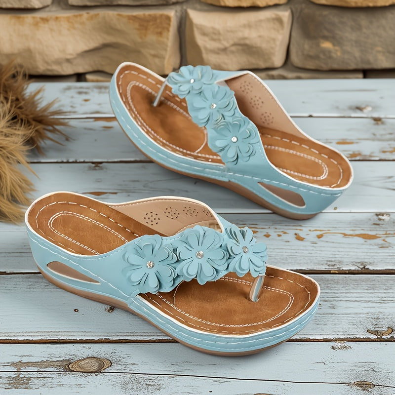 Sandalias cómodas de flores