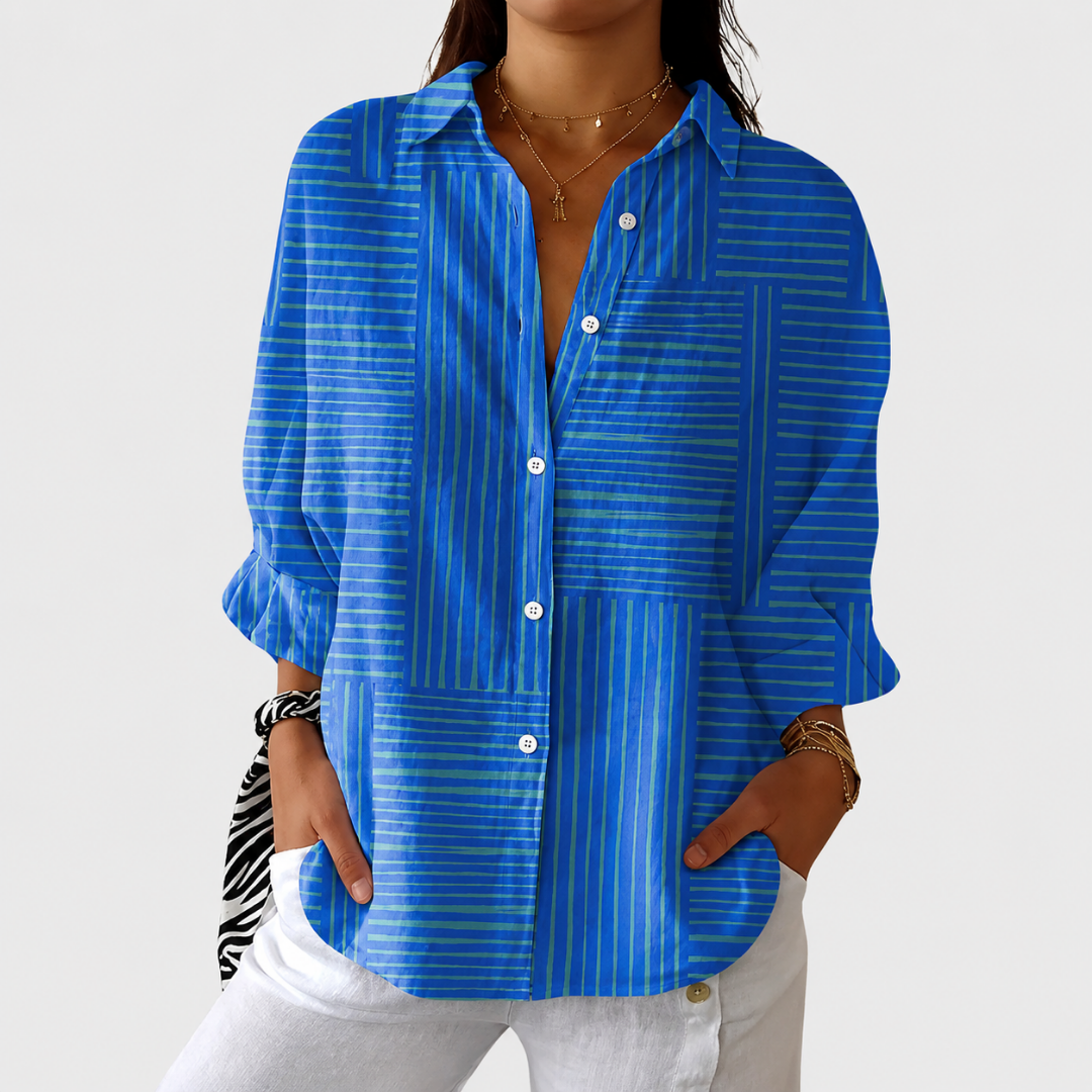 Blusa ligera con estampado colorido