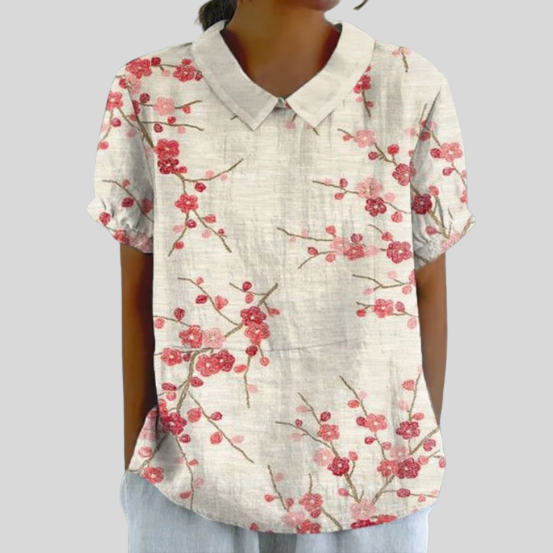 Florencia | Blusa sencilla con estampado floral