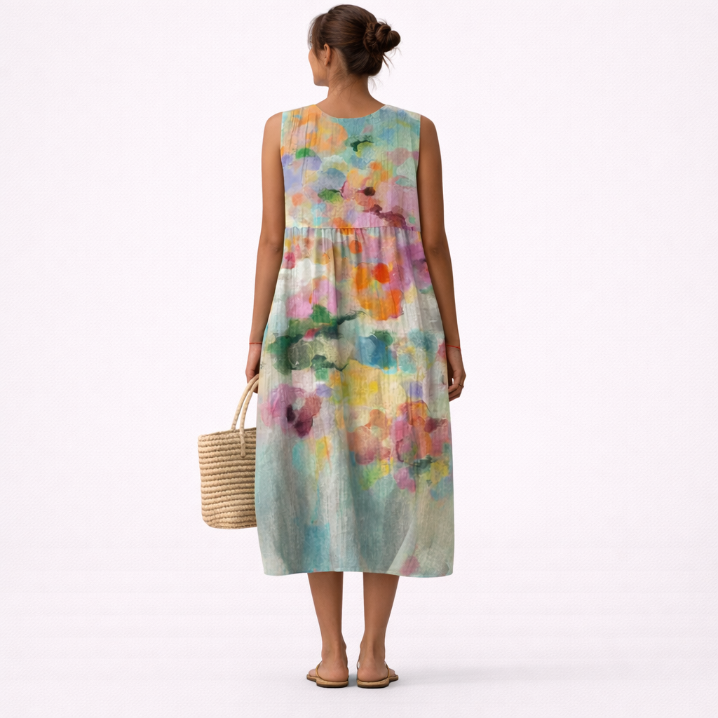 Karla™ | Elegante vestido midi multicolor