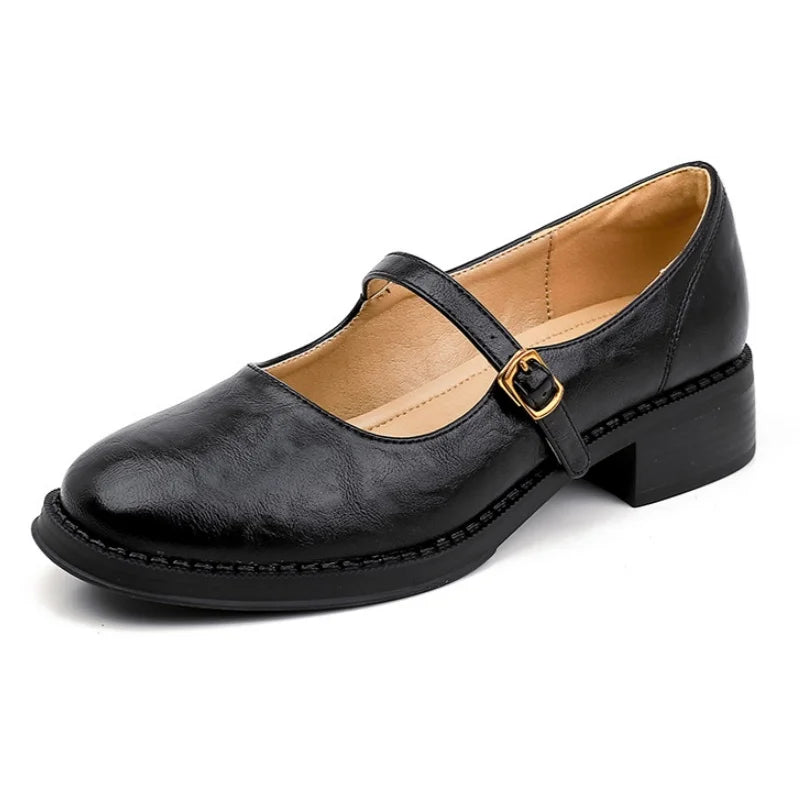 Mary Janes clásicas de cuero para mayor comodidad
