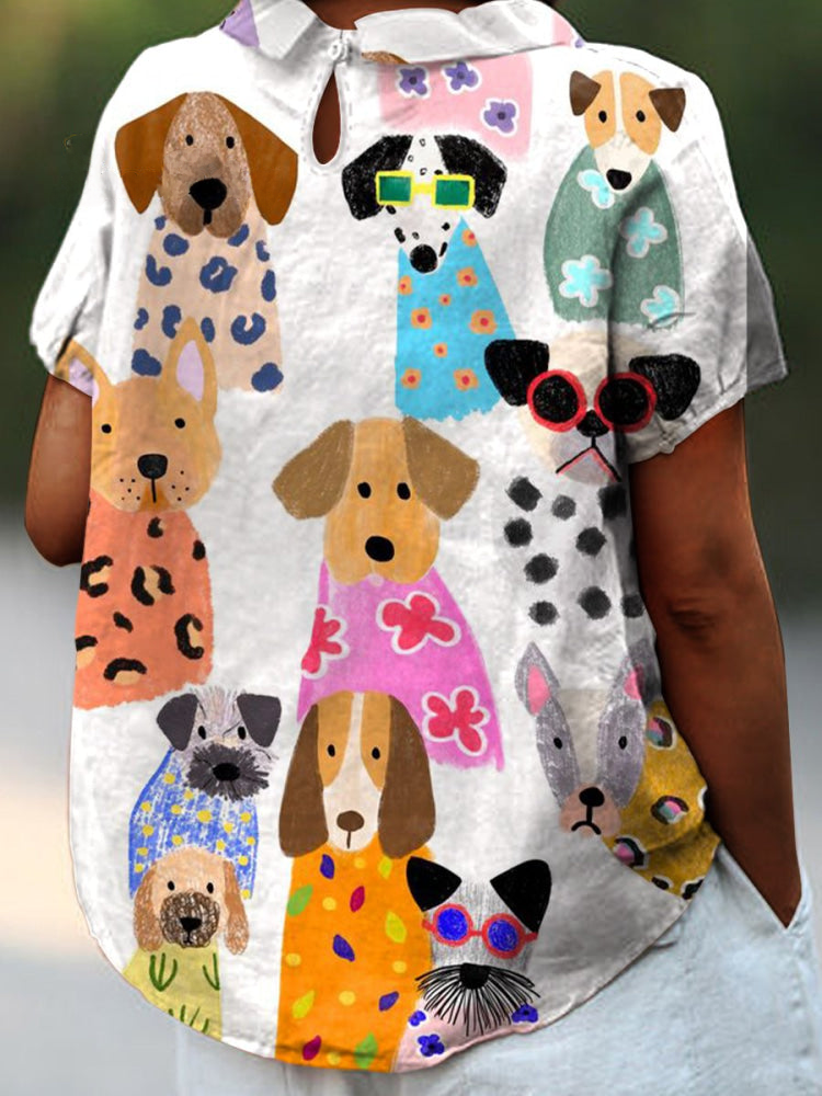 Tilly | Blusa con un divertido estampado de perros
