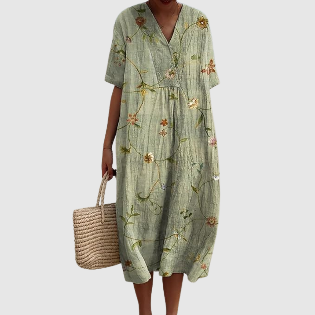 Sofía | Vestido de verano ligero de manga corta