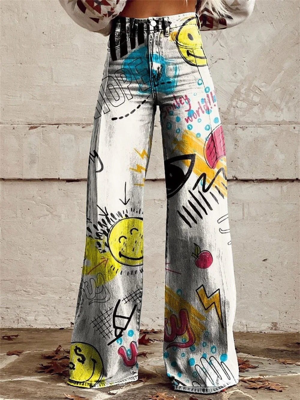 Hannah™ - Pantalones de talle alto y pierna ancha