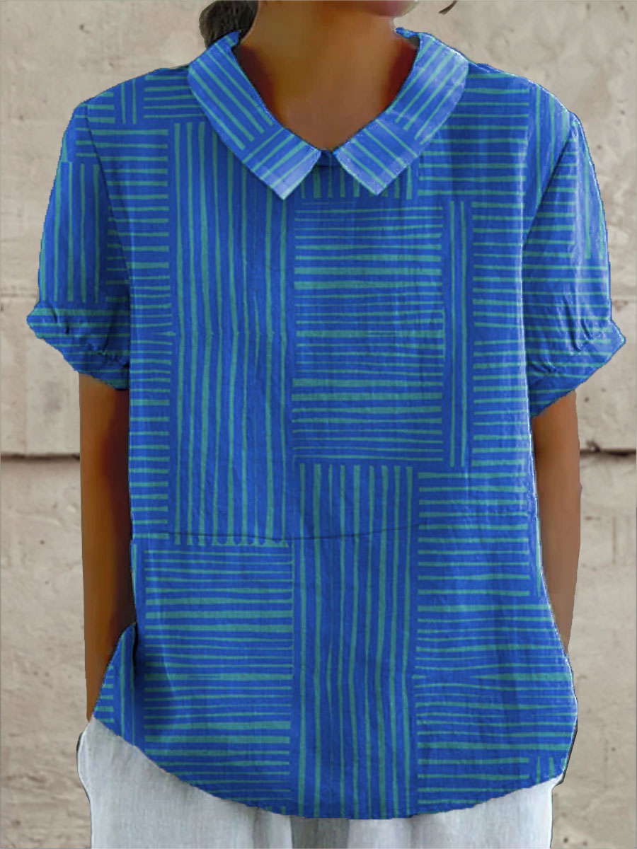 Mila | Blusa de rayas azules
