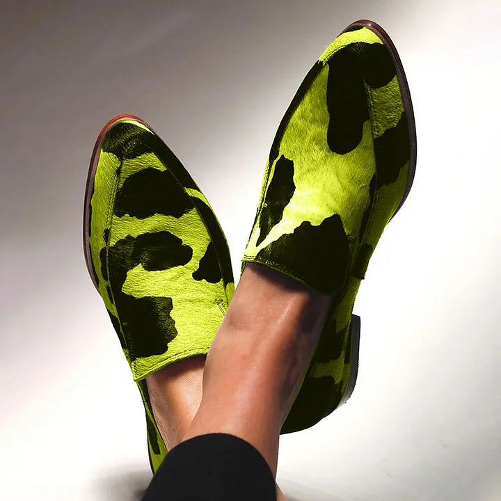 Alexandra | Mocasines con estampado animal