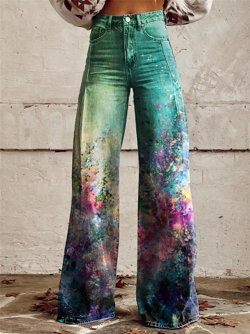 Ellie™ - Pantalones de talle alto y pierna ancha