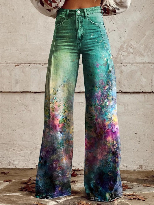 Ellie™ - Pantalones de talle alto y pierna ancha