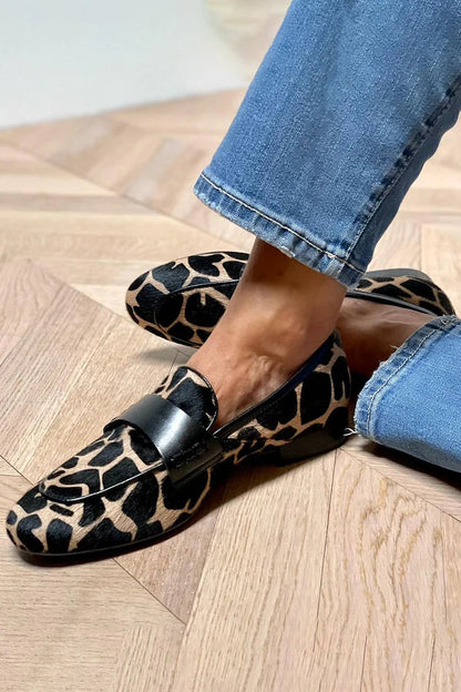 Daphne | Mocasines con estampado animal y detalles elegantes