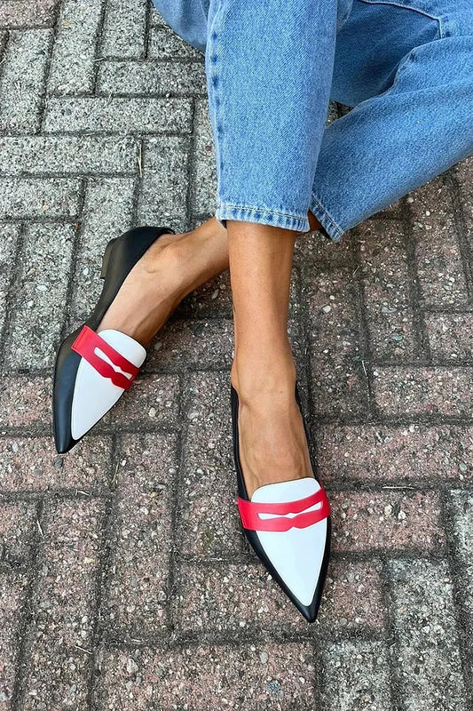 Desiree | Zapatillas puntiagudas bicolor