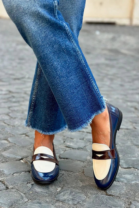 Carmen | Mocasín elegante bicolor