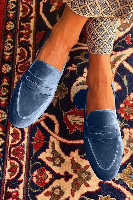 Ingrid | Mocasín clásico de terciopelo