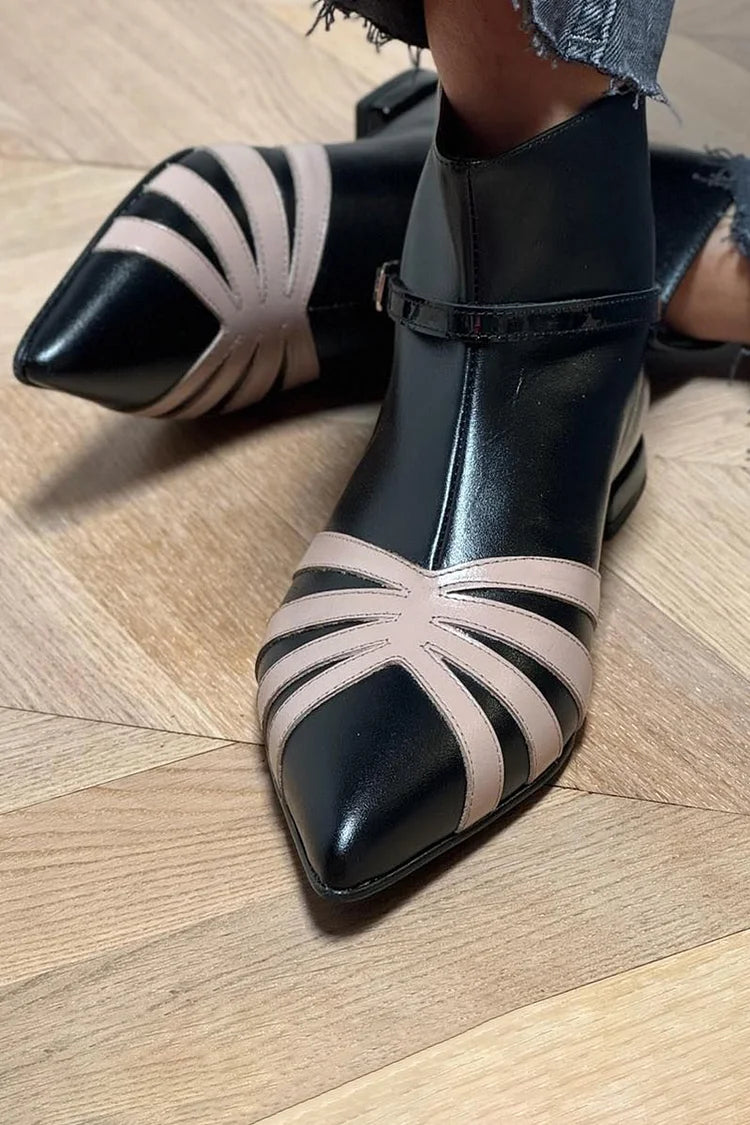Gloria | Botines puntiagudos con estampado geométrico