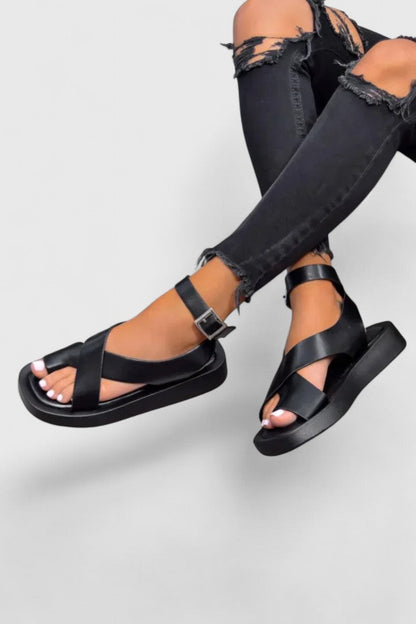 Sandalias elegantes de lana