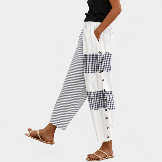 Pantalones tobilleros informales para mujer