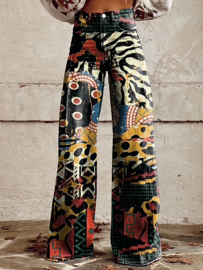 Mia™ - Pantalones de pierna ancha modernos y coloridos
