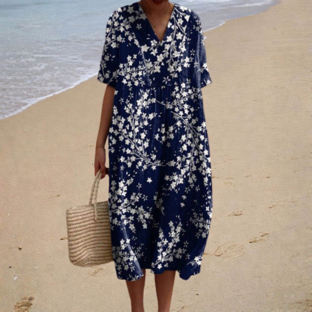 Adele | Vestido largo floral suave