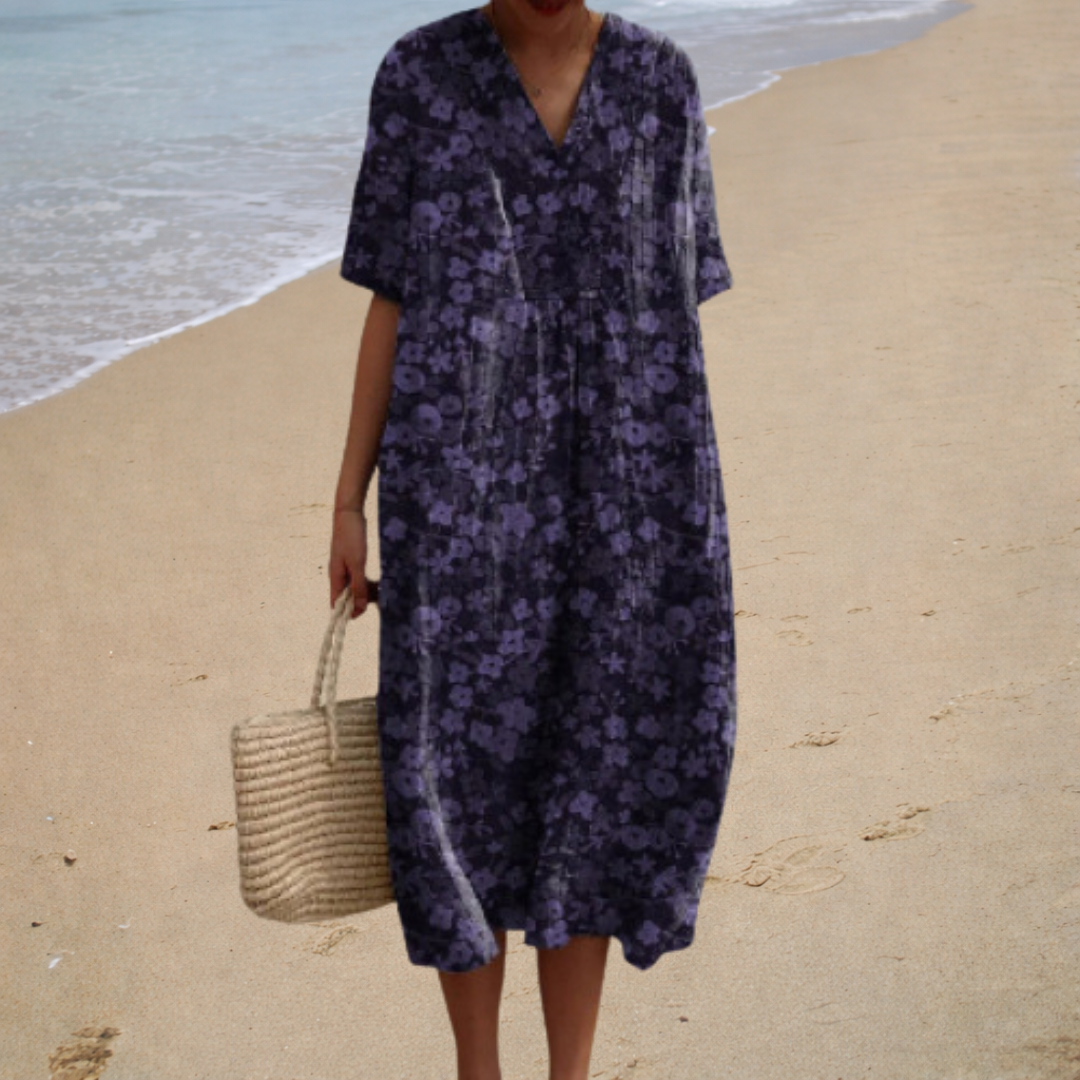 Adele | Vestido largo floral suave