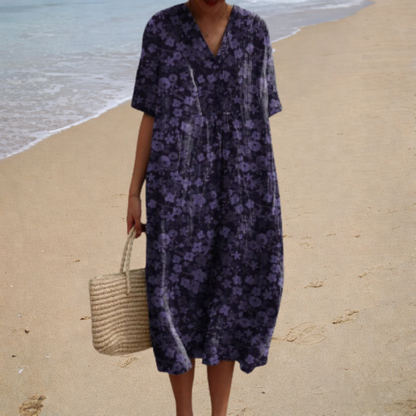 Adele | Vestido largo floral suave