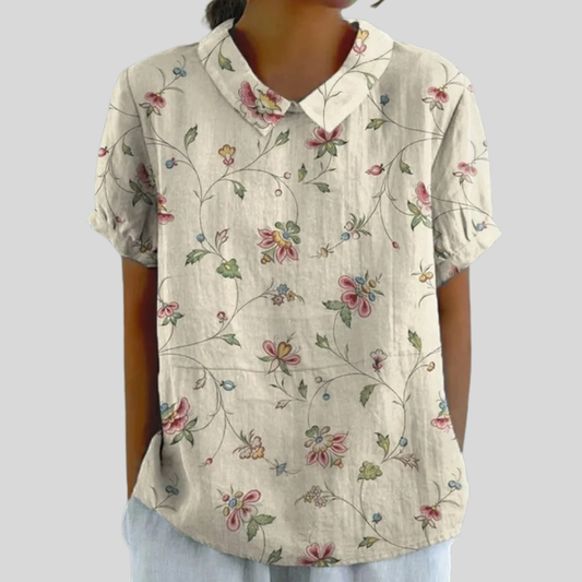 Teresa | Blusa delicada con estampado floral