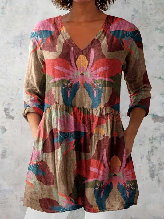 Armonía | Blusa larga con escote en V