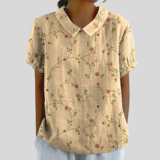Claire | Blusa con estampado floral sutil