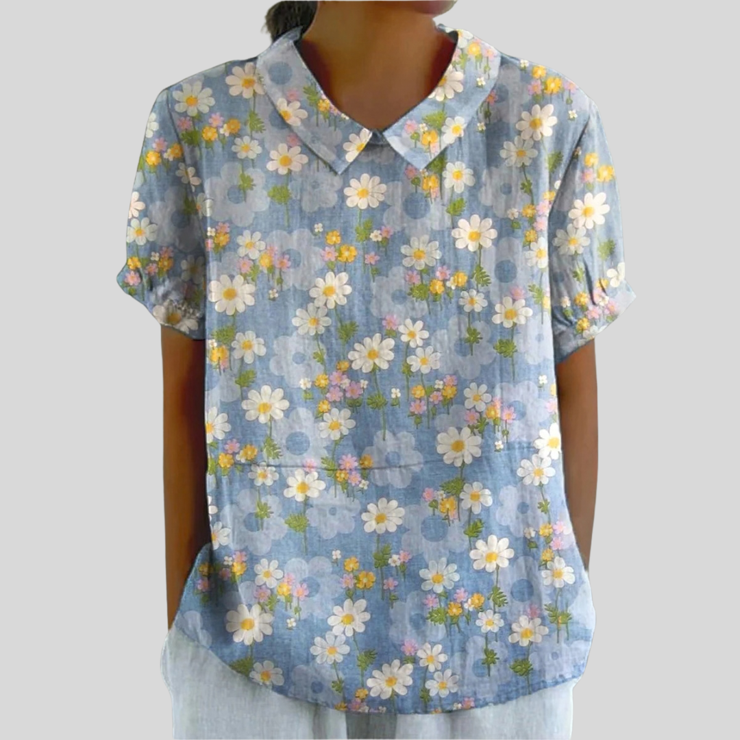 Coralie | Blusa de margaritas frescas