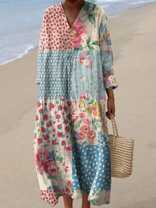 Paulina | Vestido ligero de verano con mangas largas