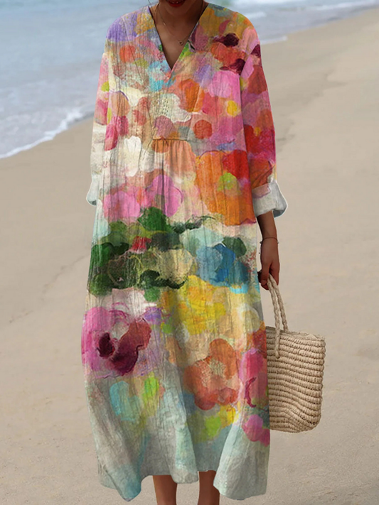 Marina | Vestido ligero de verano con mangas largas
