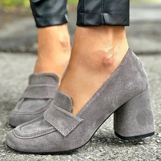 Bria | Mocasines de tacón ancho
