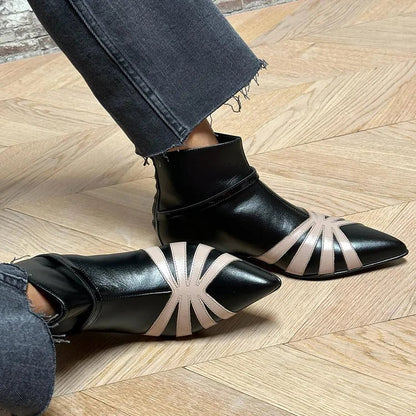 Gloria | Botines puntiagudos con estampado geométrico