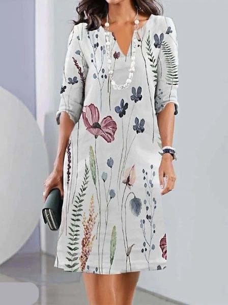 Eleanor | Vestido floral de capas