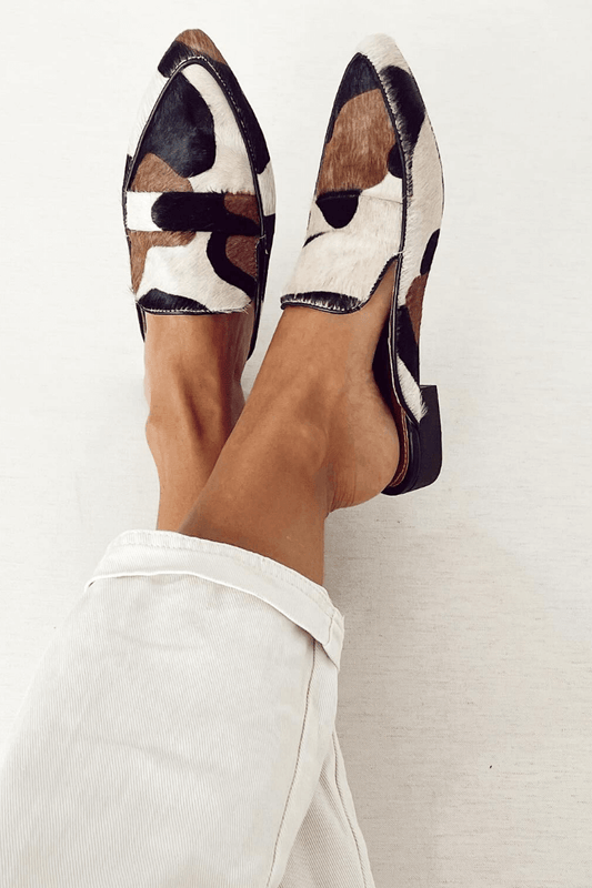 Britney | Mocasines con estampado abstracto