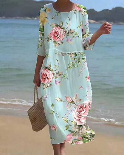 Keely | Vestido de flores al atardecer