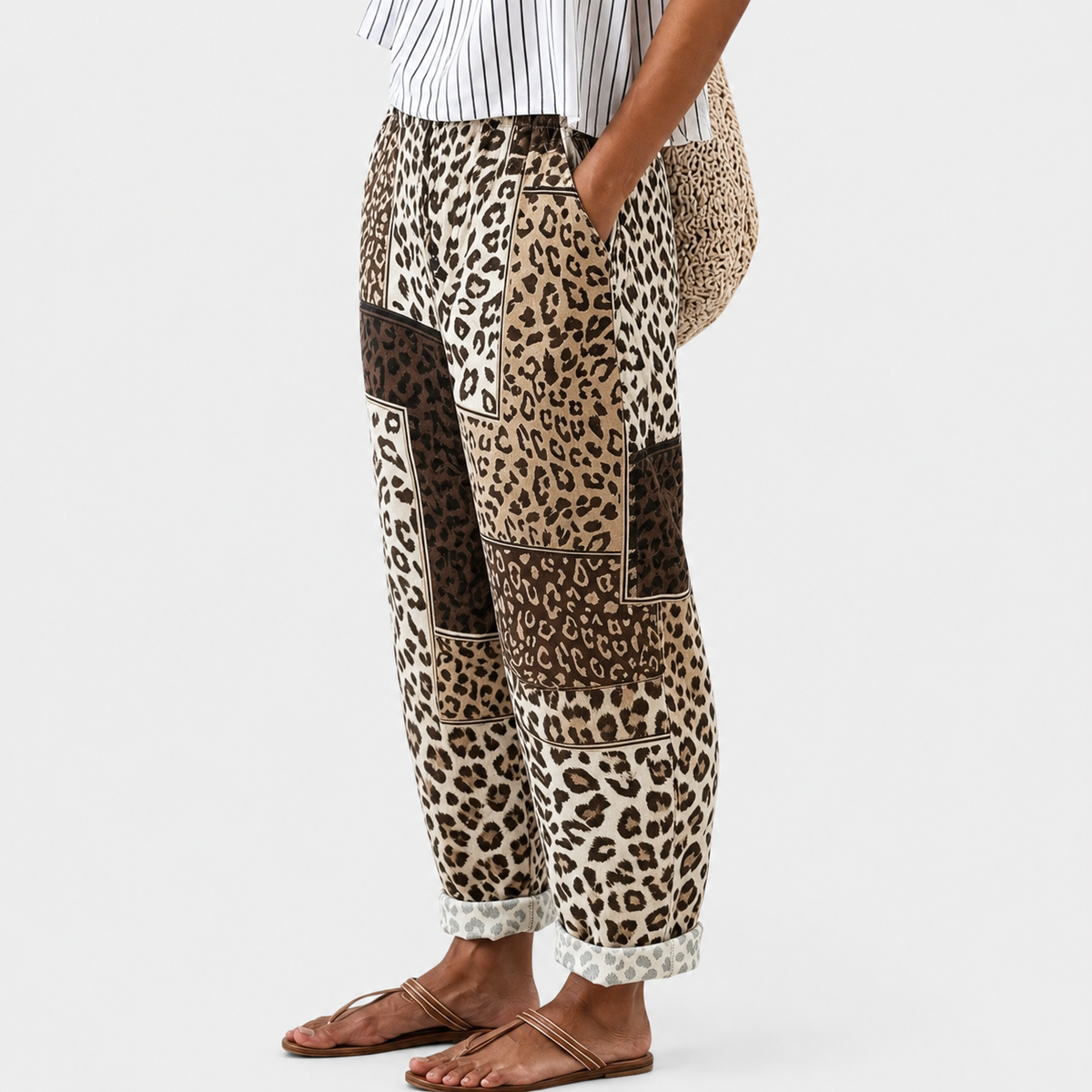 Pantalones estilo safari confort