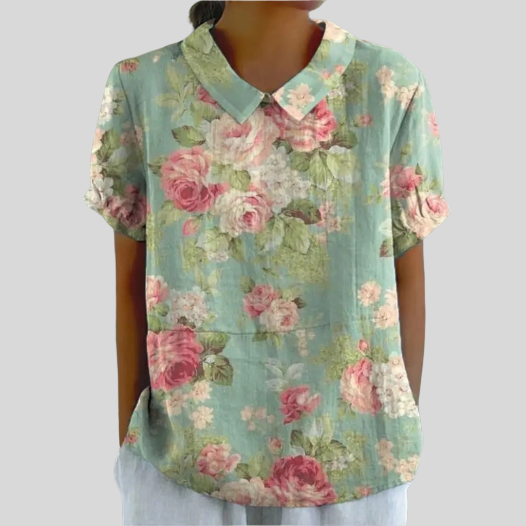 Brigitte | Blusa floral vintage