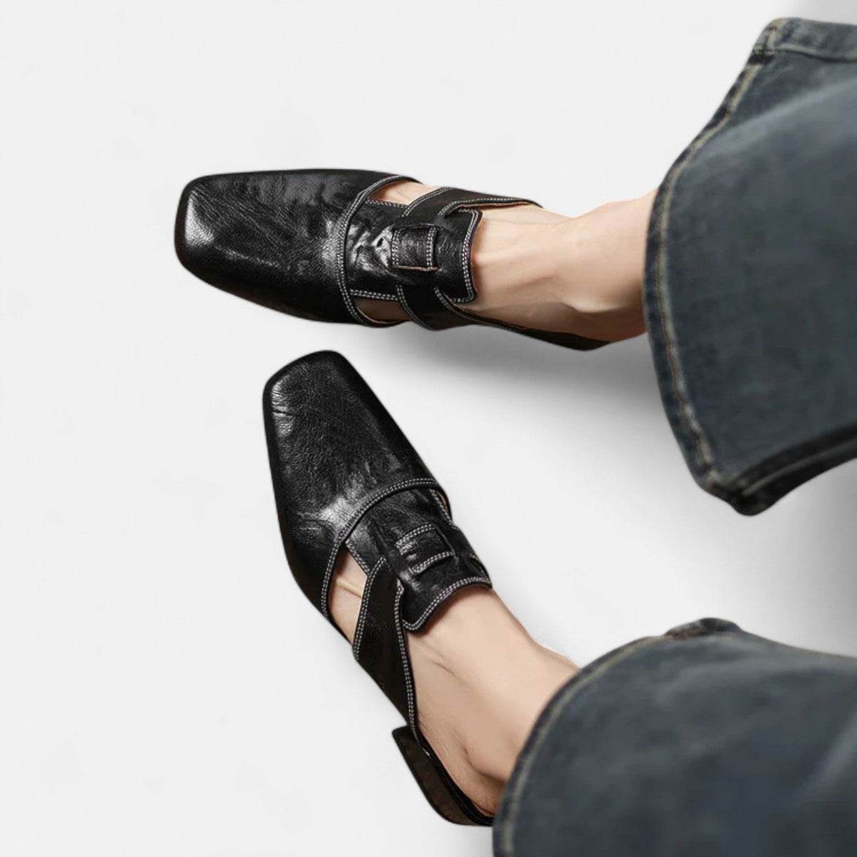 Elegantes sandalias de cuero Andie
