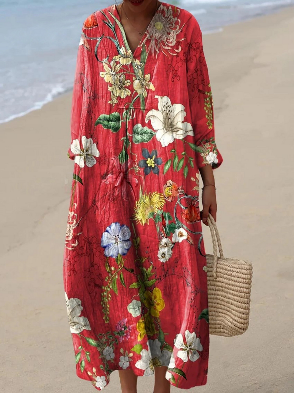 Danira | Vestido ligero de verano con mangas largas