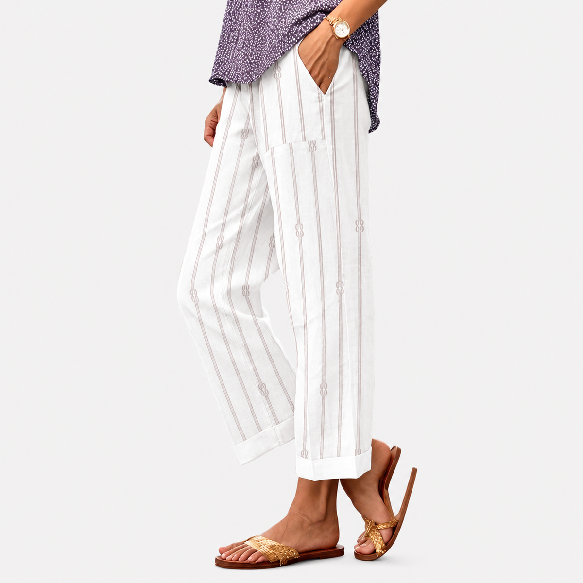 Pantalones fáciles de usar para mujer